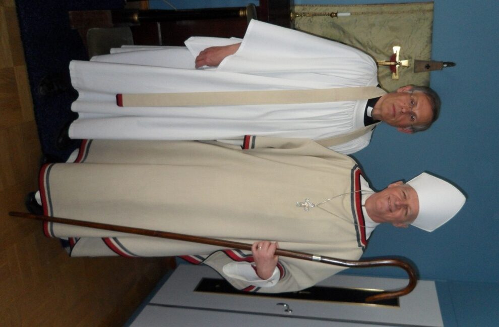 Kyrkoherde Jan-Erik Appell och missionsbiskop Roland Gustafsson. Foto: Robert Johannesson AppellGustafsson